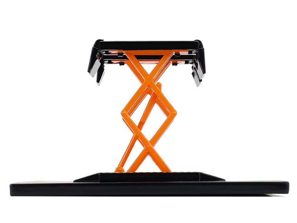 Automotive Double Scissor Lift Black and Orange "Double Scissor Lifts" Series 2 1/64 Diecast Model by Greenlight