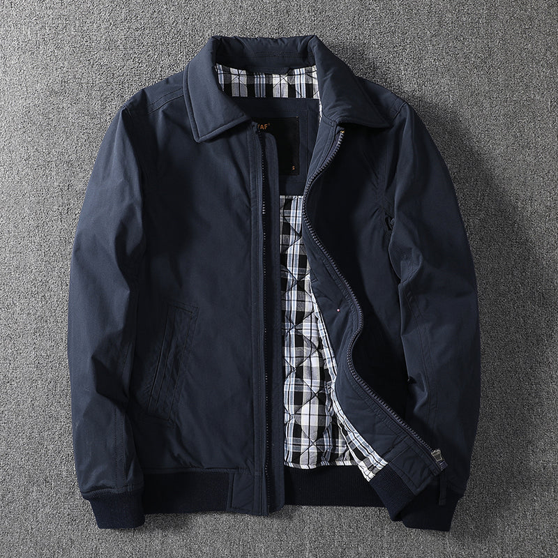 Thickened Tooling Jacket Cotton-padded Jacket Middle-aged Men's Clothin