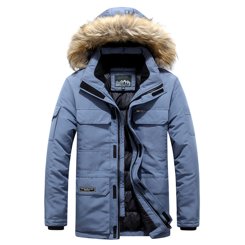 Hooded cotton jacket