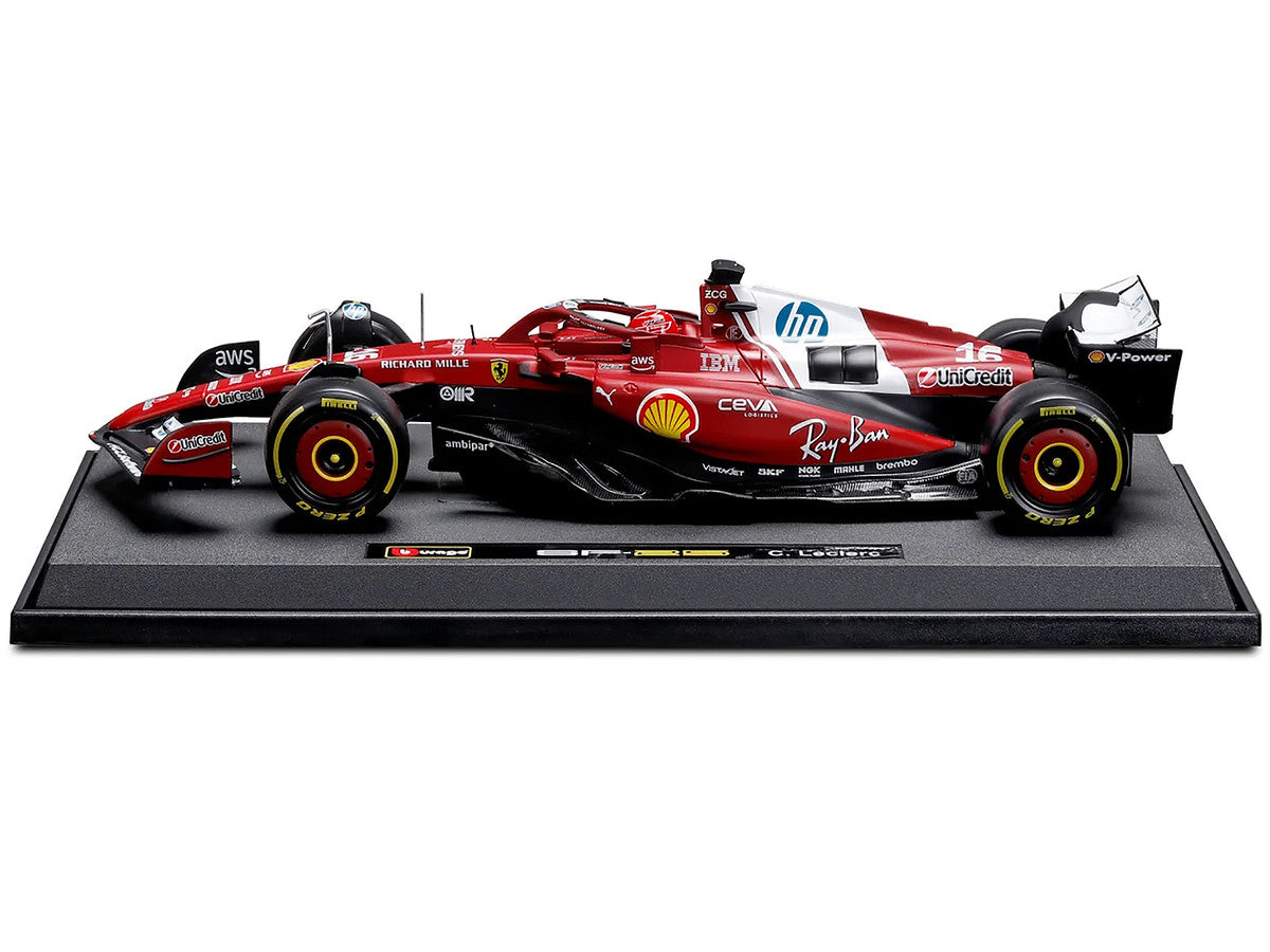 Ferrari SF-25 #16 Charles Leclerc Formula One F1 World Championship (2025) "Formula Racing" Series 1/18 Diecast Model Car by Bburago