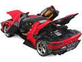 Ferrari Daytona SP3 Red with Black Top "Signature Series" 1/18 Diecast Model Car by Bburago