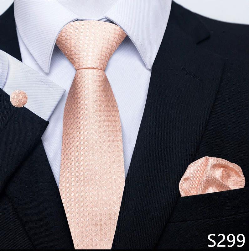 Men's Creative All-match Business Formal Wear Tie Scarf Cufflink Set