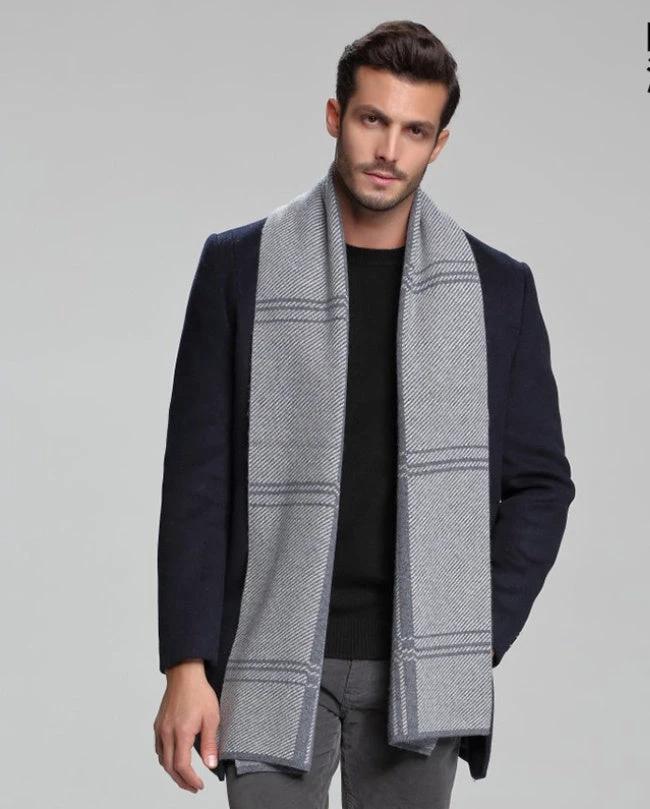 Men's Cashmere Tide Business Casual Double-sided Scarf