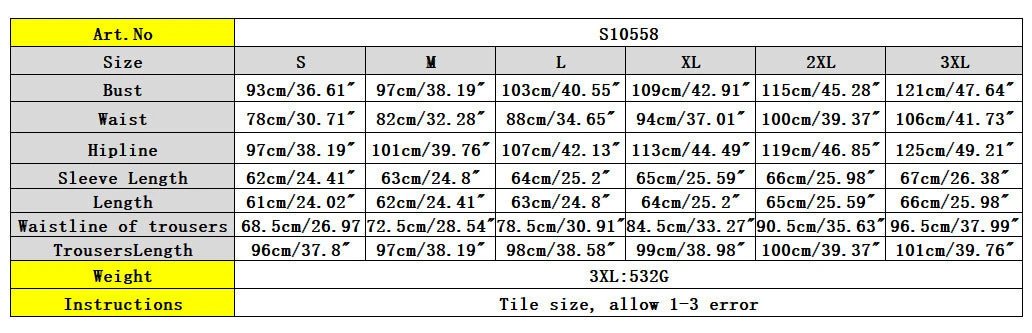 Women's Fashion Color Printed Shirt Suit Two-piece Set