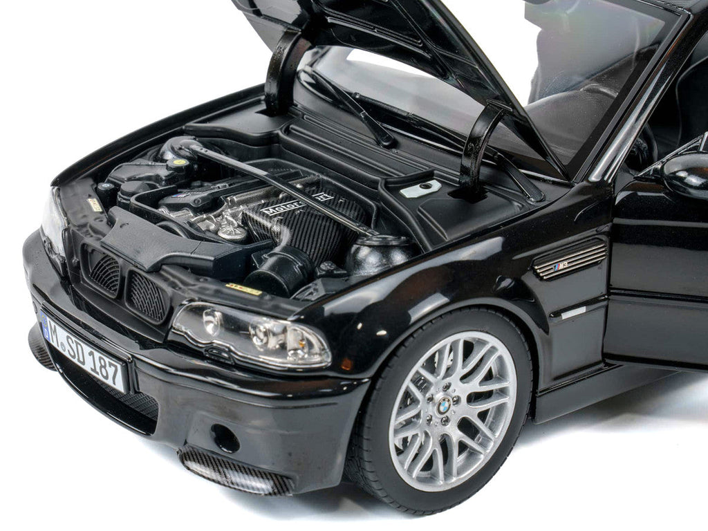 2003 BMW M3 CSL Saphire Black 1/18 Diecast Model Car by Norev