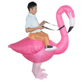 Creative toys Halloween Christmas Flamingo cosplay dress up inflatable suit party spoof costume props