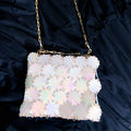 One Shoulder Crossbody Bag Casual Sequined Mobile Phone Bag Magic Color Plum Blossom Piece Chain Bag