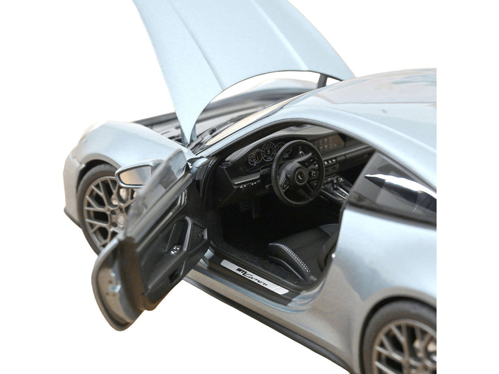 2024 Porsche 911 Carrera Polar Silver Metallic 1/18 Diecast Model Car by Norev