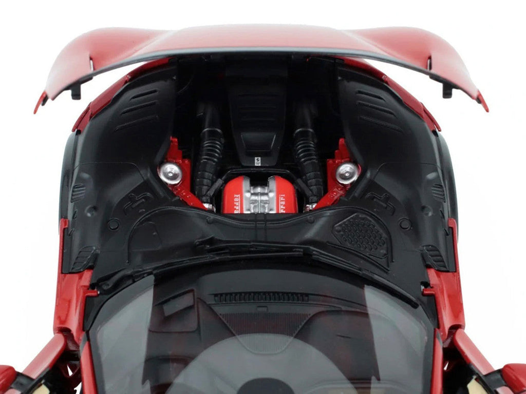 2022 Ferrari Purosangue Rosso Corsa Red with Black Top 1/18 Diecast Model Car by Polistil