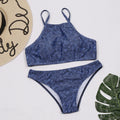 Swimwear Split High Waist with Straps Swimsuit Bikini Bikini
