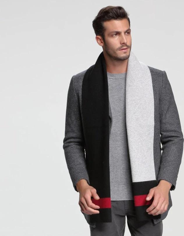 Men's Cashmere Tide Business Casual Double-sided Scarf