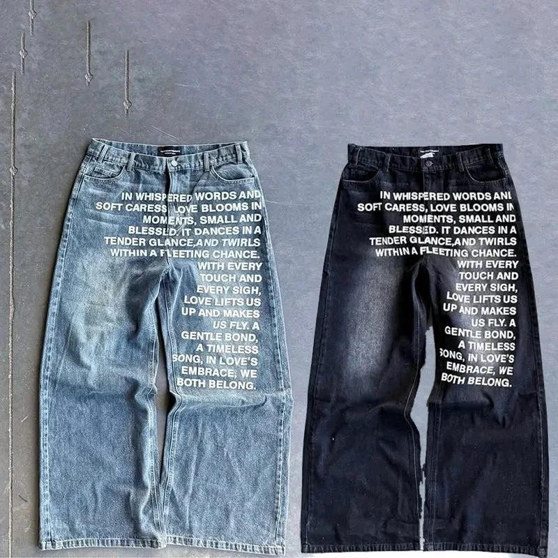Men's Casual Loose Wide-leg Straight Pants