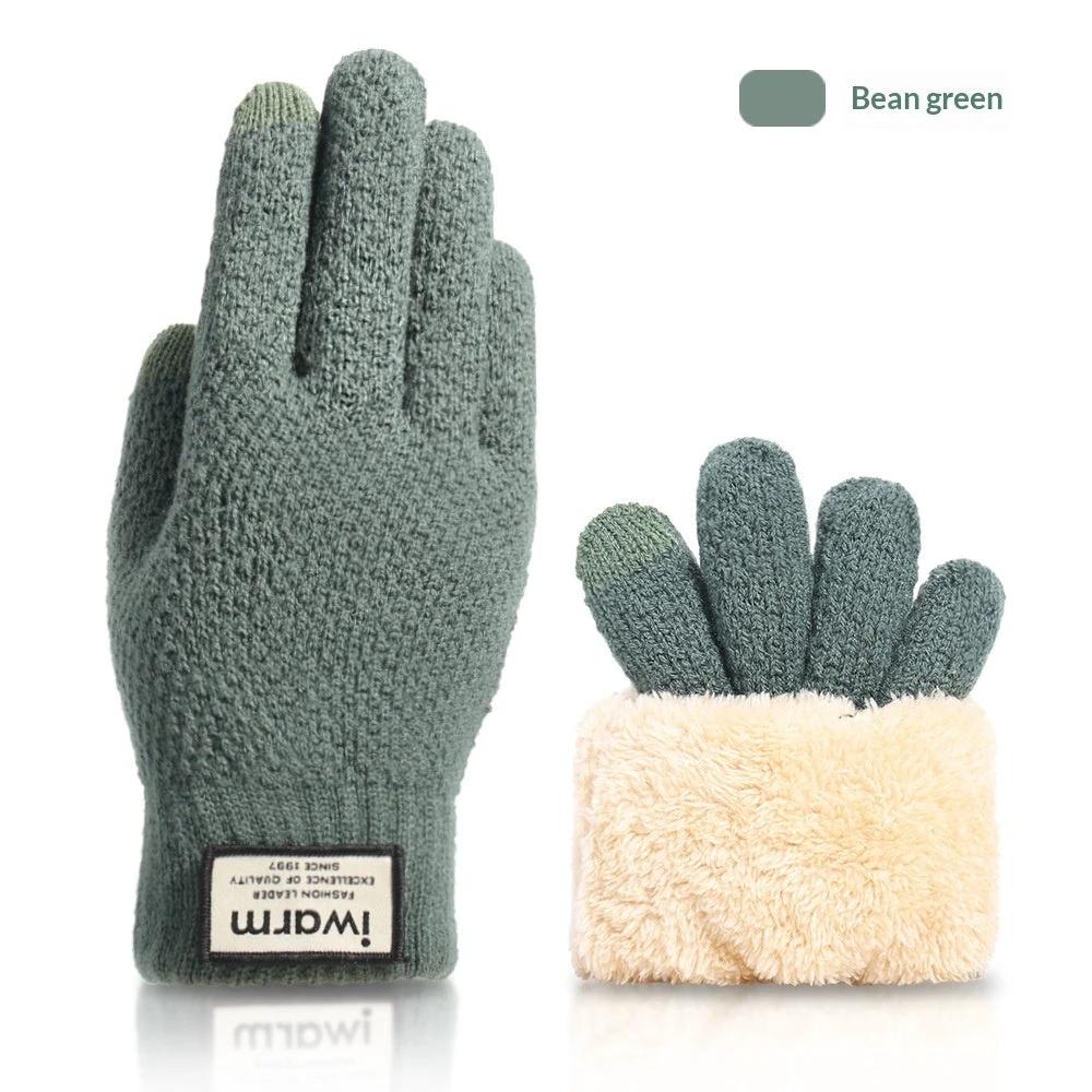 Fall And Winter Touchscreen Gloves For Men With Fleece Lining