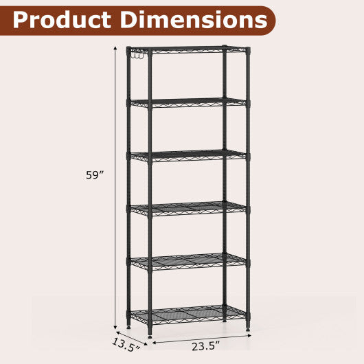 Set of 2 4-Tier Metal Storage Shelving Unit with V-Shaped Wire Rack and 1000 LBS Capacity-Black