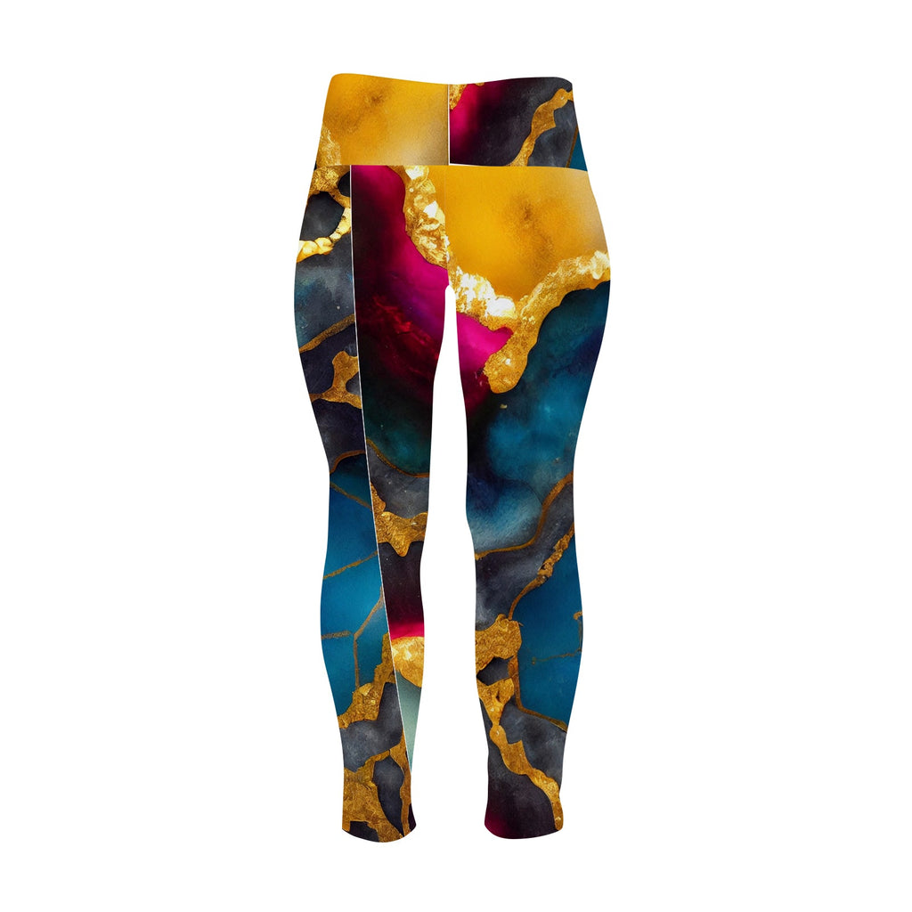 Women's High Waist Leggings(Plus Size)(ModelL45)
