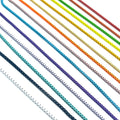 1mm Colorful Enamel Box Chains (G203-204)