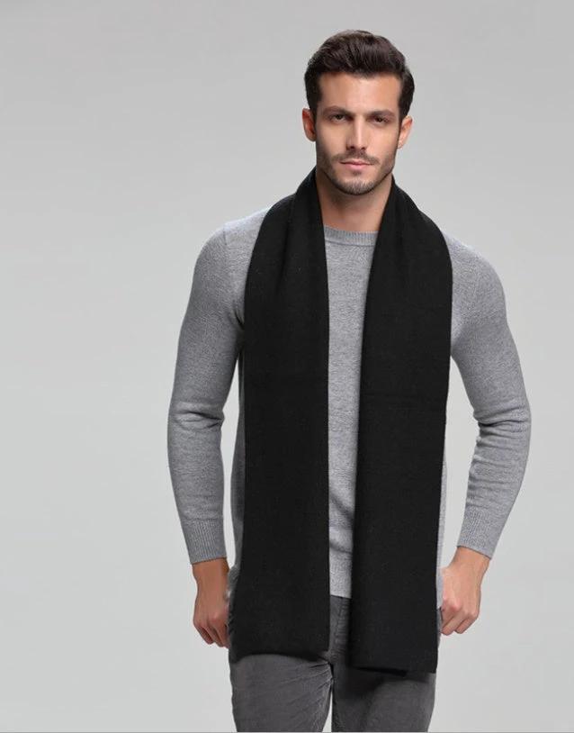 Men's Cashmere Tide Business Casual Double-sided Scarf