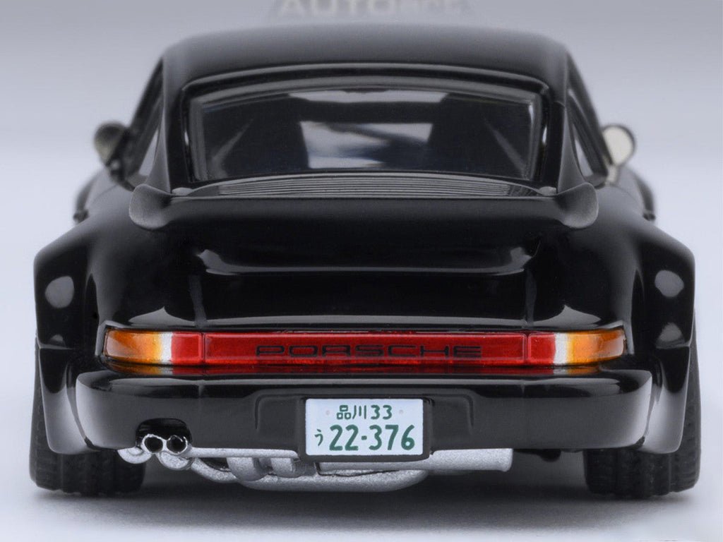 Porsche 911 (930) Turbo "Blackbird" Black "Wangan Midnight - Comic #1 Version" Manga 1/64 Model Car by Autoart