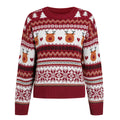 Winter round neck college style printed sweater