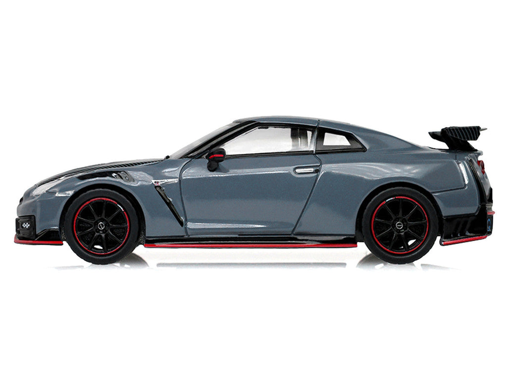 2024 Nissan GT-R (R35) NISMO RHD (Right Hand Drive) Stealth Gray with Carbon Top and Hood "Tokyo Torque" Series 10 1/64 Diecast Model Car by Greenlight