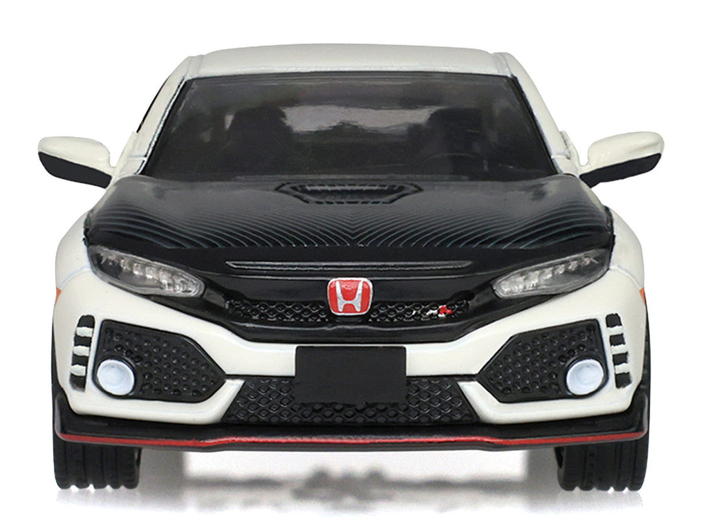 2018 Honda Civic Type-R (FK8) RHD (Right Hand Drive) Championship White with Carbon Hood "Tokyo Torque" Series 10 1/64 Diecast Model Car by Greenlight