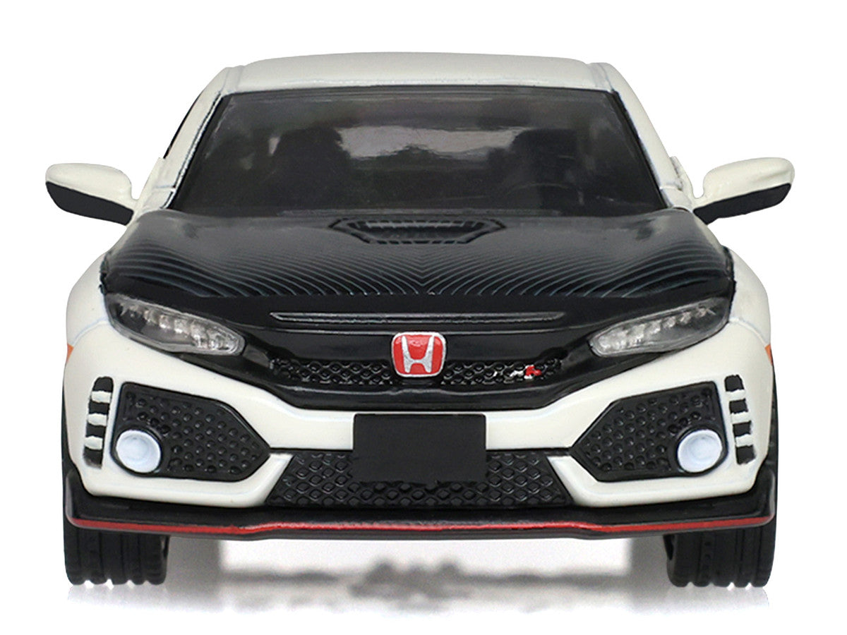 2018 Honda Civic Type-R (FK8) RHD (Right Hand Drive) Championship White with Carbon Hood "Tokyo Torque" Series 10 1/64 Diecast Model Car by Greenlight