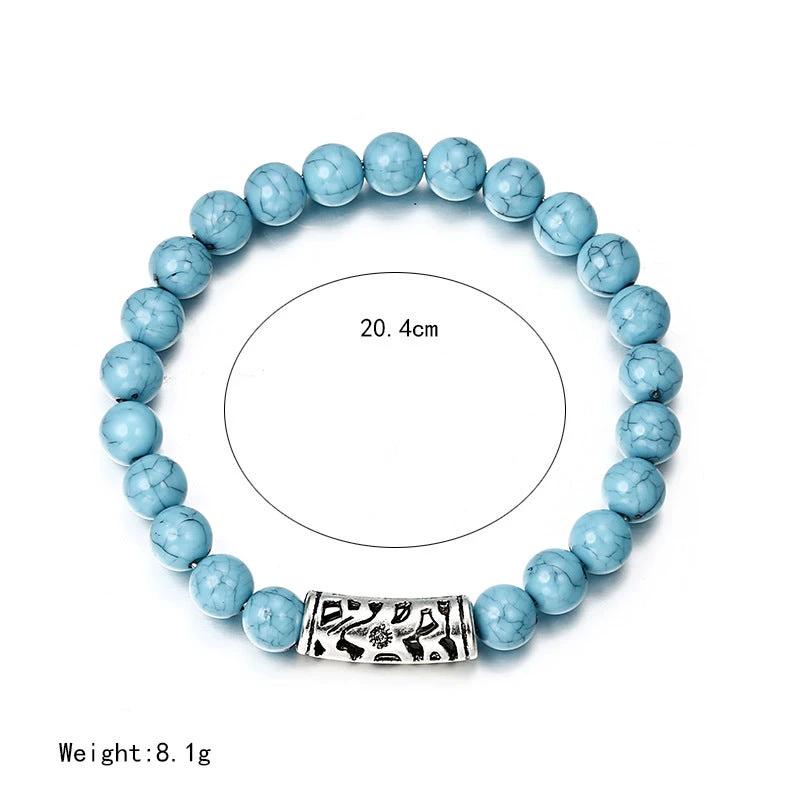 Classic Acrylic Beaded Bracelets For Men