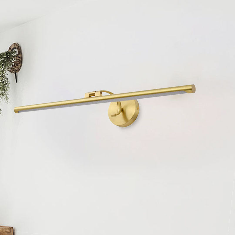 DecorBites™ Golden Pipe Vanity Light - Modern Stylish LED Wall Sconce for Bathroom - 16"/21.5" Width
