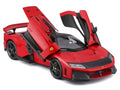 Ferrari F80 Red with Black Top "Race + Play" Series 1/24 Diecast Model Car by Bburago