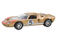 1966 Ford GT40 MKII #5 Kandy Gold Metallic with White Stripes and Red Graphics 1/43 Diecast Model Car by Norev