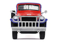 1946 Dodge Power Wagon Pickup Truck Red White and Blue "America 250 Edition" "Anniversary Collection" Series 18 1/64 Diecast Model Car by Greenlight