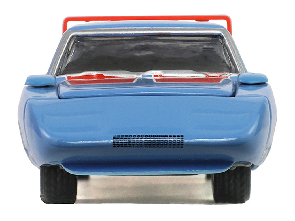 1969 Dodge Charger Daytona Blue with Red Stripes "America 250 Edition" "Anniversary Collection" Series 18 1/64 Diecast Model Car by Greenlight
