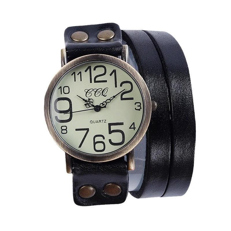 Retro Three-circle Casual Watch For Men