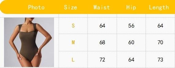 4 Pack Women body suit  One Piece Bodycon Unitards Tummy Control Bodysuit Square neck