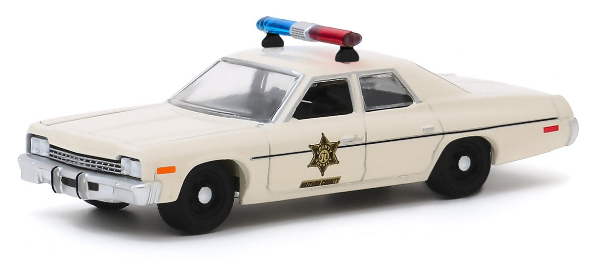 1975 Dodge Monaco Cream "Hazzard County Sheriff" "Hobby Exclusive" 1/64 Diecast Model Car by Greenlight