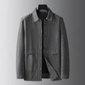 Plus Size Men's Clothing Loose Stand Collar Coat