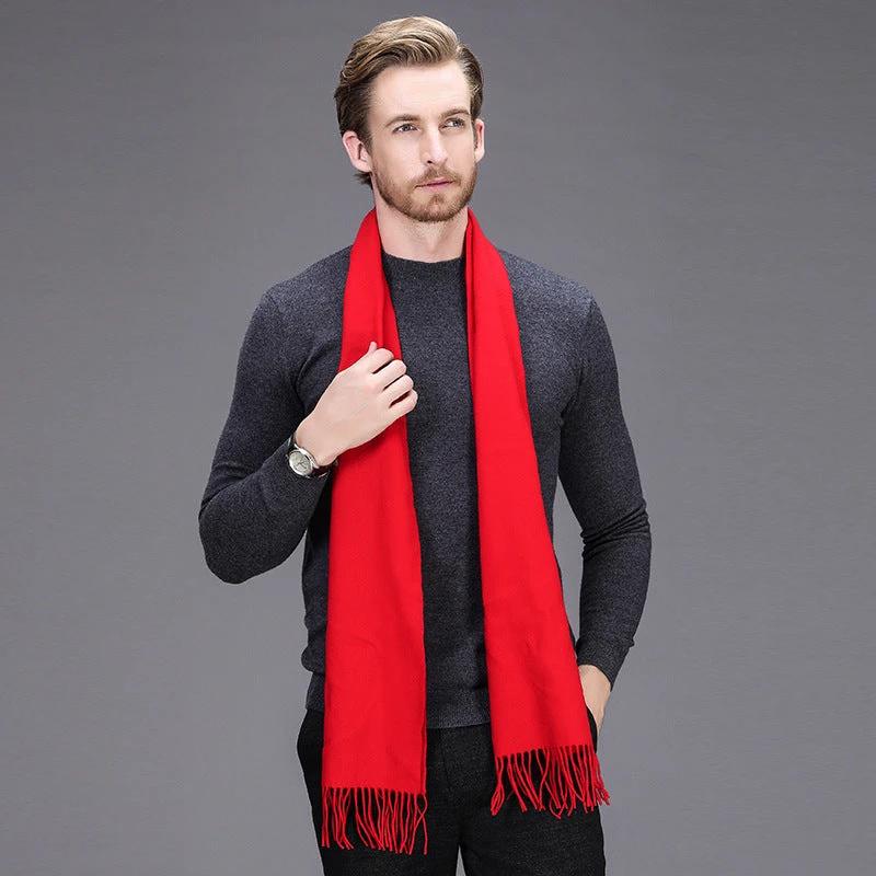 Men's Solid Color Scarf