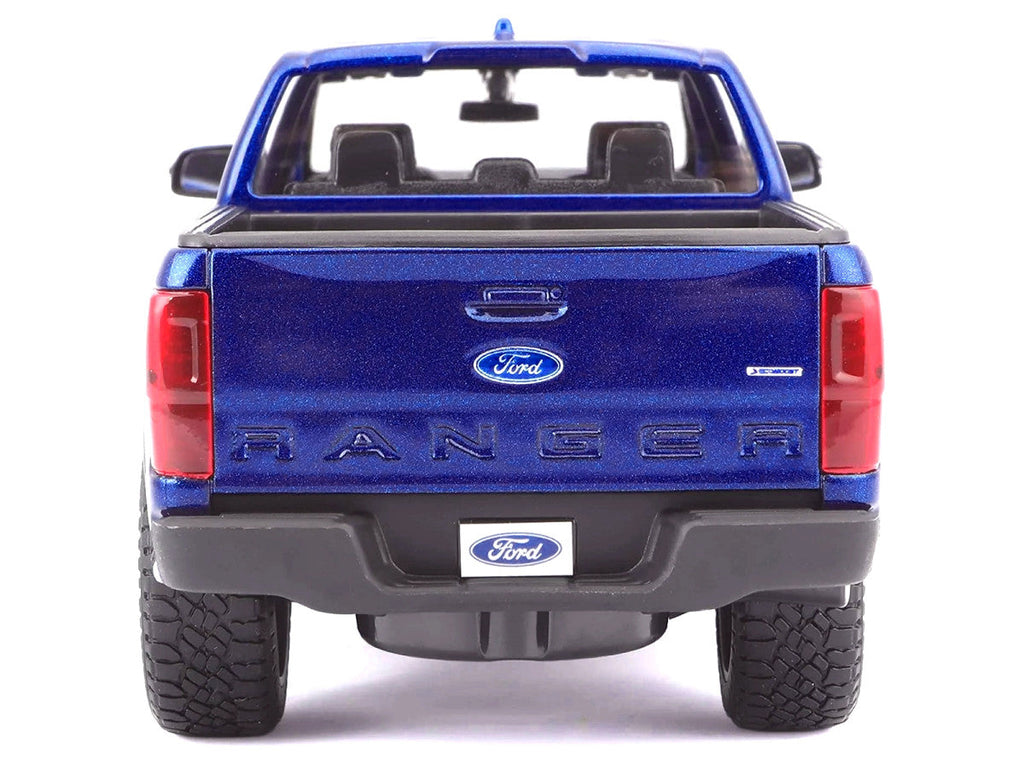 2019 Ford Ranger Lariat Sport Pickup Truck Dark Blue Metallic 1/27 Diecast Model Car by Maisto