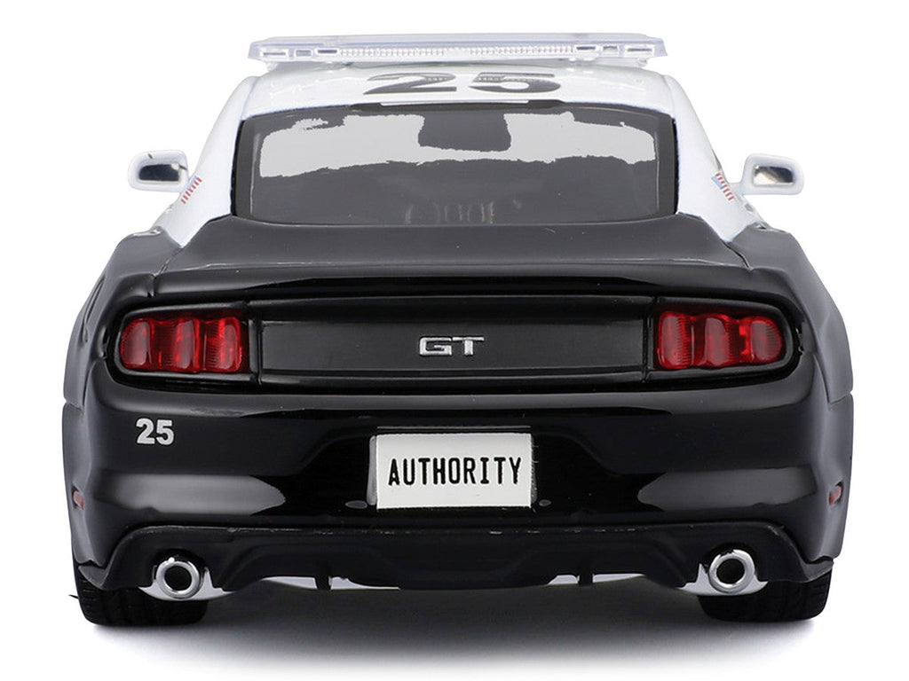 2015 Ford Mustang GT 5.0 "Police" Black and White "Authority" Series 1/24 Diecast Model Car by Maisto