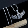 Chain 66 road necklace