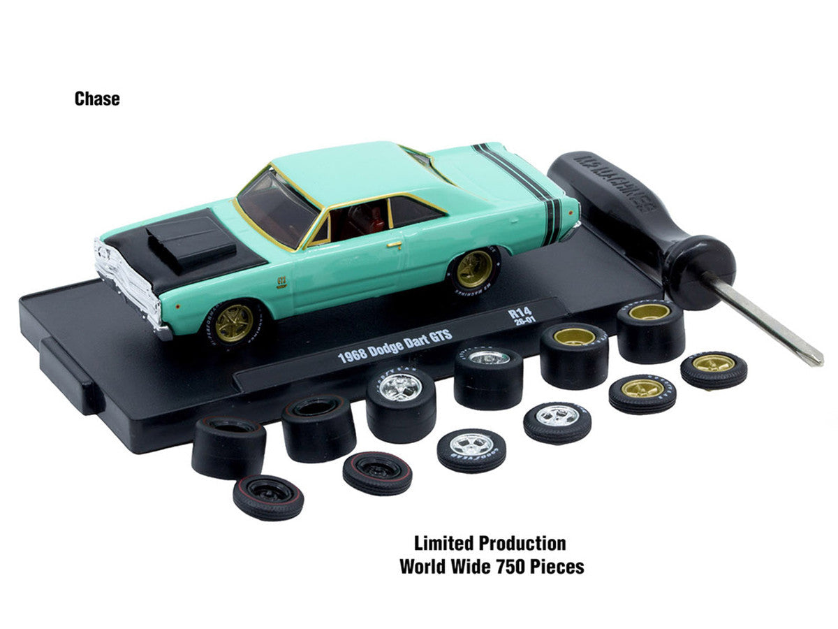 "Auto Wheels" 3 piece Car Set Release 14 Limited Edition to 2368 pieces Worldwide 1/64 Diecast Model Cars by M2 Machines