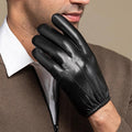 Genuine Sheep Skin Fleece Lined Gloves For Men