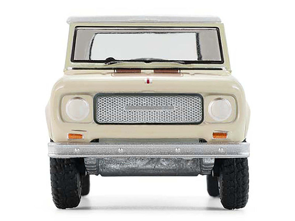1967 International Scout 800 Sportop Cream with Brown Stripes and White Top "All Terrain" Series 17 1/64 Diecast Model Car by Greenlight