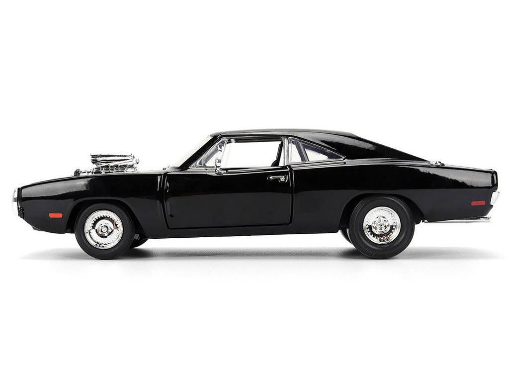 Dom's 1970 Dodge Charger R/T Black "F9" (2021) Movie "Fast & Furious" Series 1/24 Diecast Model Car by Jada