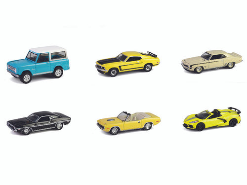 "Barrett-Jackson" Series 15 Set of 6 Cars 1/64 Diecast Model Cars by Greenlight