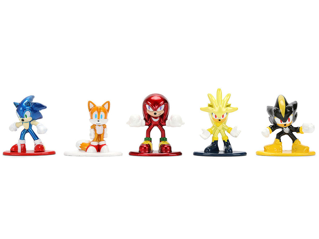Set of 12 Diecast Figures "Sonic The Hedgehog" Video Games "Nano Metalfigs" Series Diecast Models by Jada