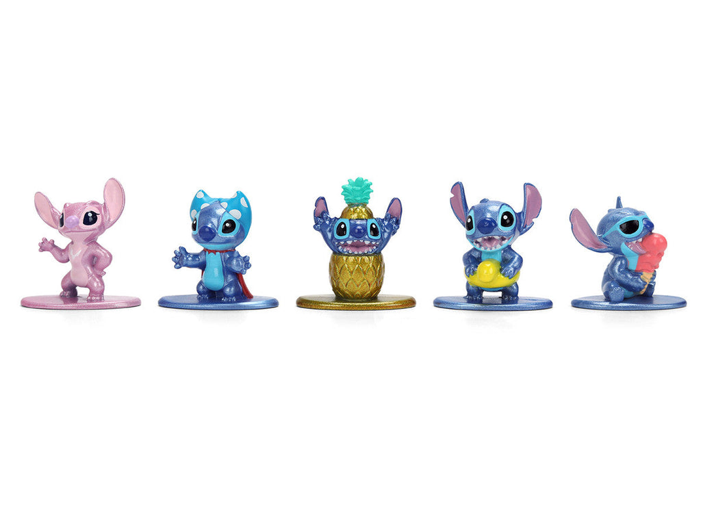Set of 12 Diecast Figures "Disney's Stitch" Franchise "Nano Metalfigs" Series Diecast models by Jada