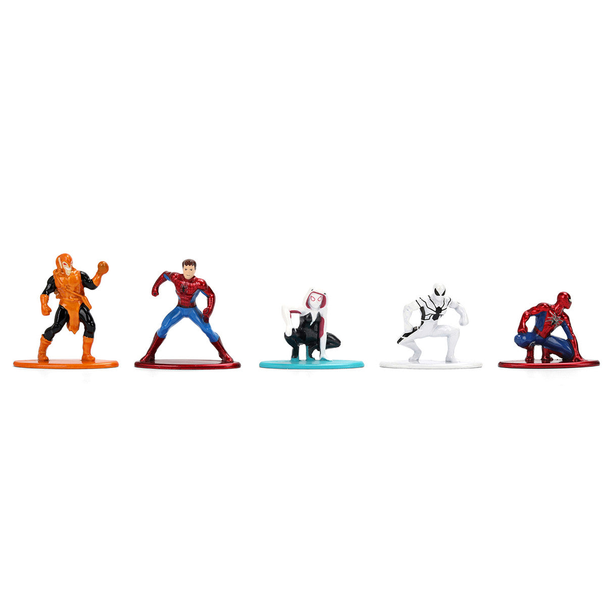 Set of 12 Diecast Figures "Spider-Man" Franchise "Nano Metalfigs" Series Diecast Models  by Jada