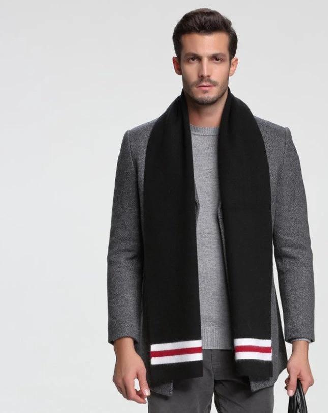 Men's Cashmere Tide Business Casual Double-sided Scarf