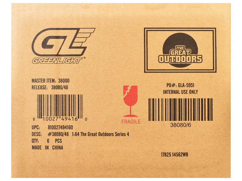 "The Great Outdoors" Series 4 Set of 6 pieces 1/64 Diecast Model Cars by Greenlight